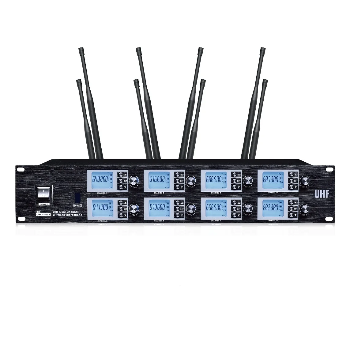 Гарнитура микрофон UHF 8 каналов вокальный беспроводные микрофоны для церкви