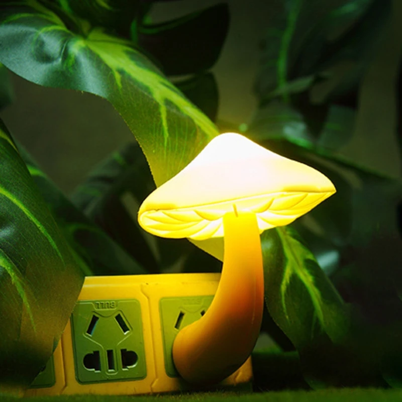 

Light Control Cute Mushroom Sensor Night Light Eye Protection Table Lamp Soft Touch Headboard Decoration Atmosphere Lamp
