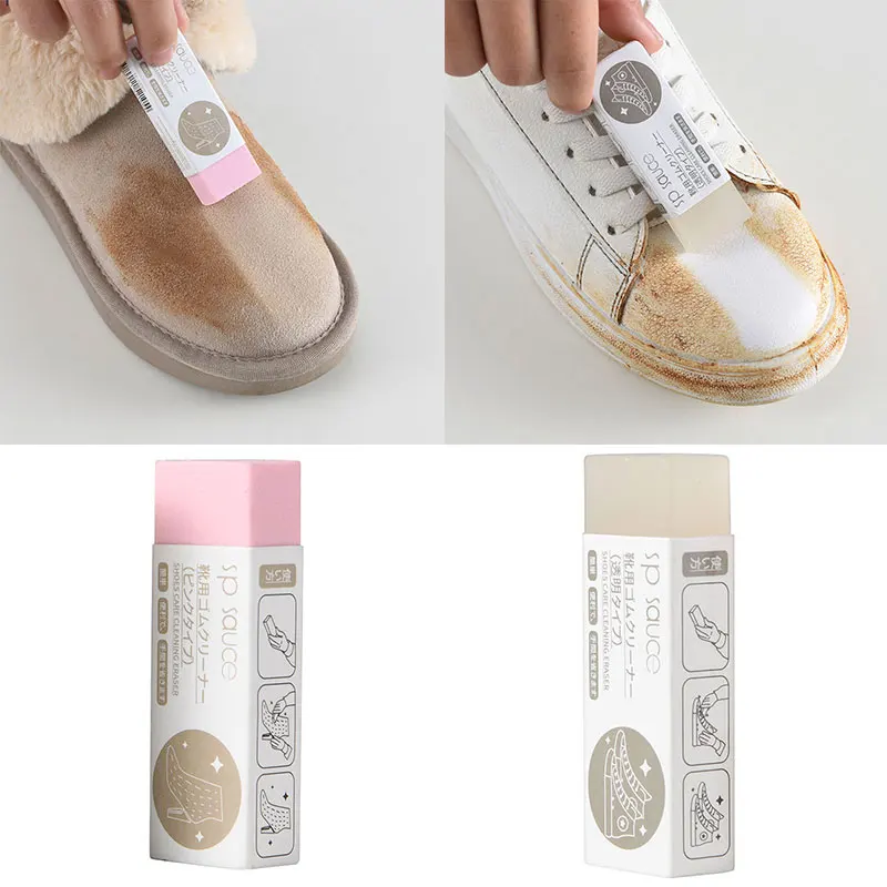 

Shoe Cleaning Eraser Water Saving Laundry Tool Rubber Plastic Wipe Shoe Rubber Bathroom Accessories Portable Pink/White