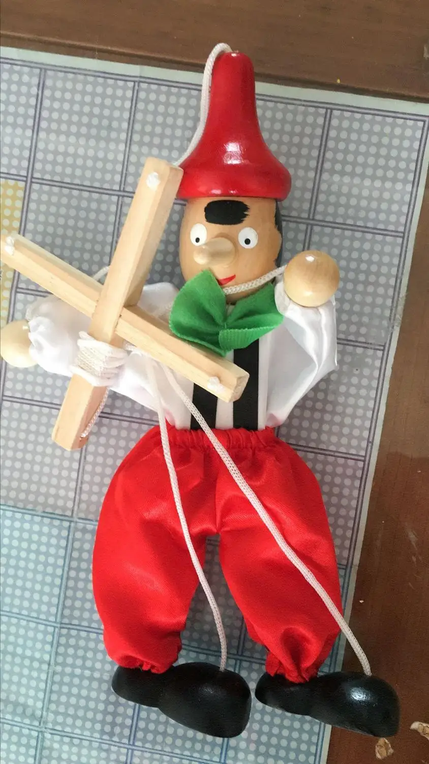 Pinocchio 2 Марионетта, деревянные куклы, Мумия, Пиноккио, драма, игрушка, забавные игрушки клоуны для девочек и мальчиков, для маленьких детей, Маппет, повествование, реквизит - Цвет: Pinocchio 2