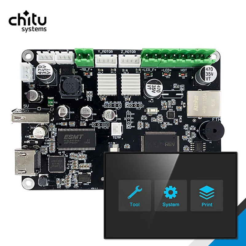 Плата контроллера печати CBD 3d ChiTu L HDMI H1 с рычагом STM32 для принтера 4k mSLA/LCD