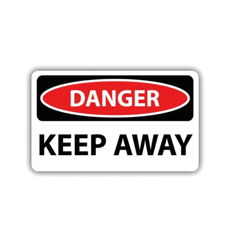 

Danger Keep Away Warning Car Sticker Caution Decal Waterproof Sunscreen Decals for Door Windows Automobile PVC,10cm*5cm