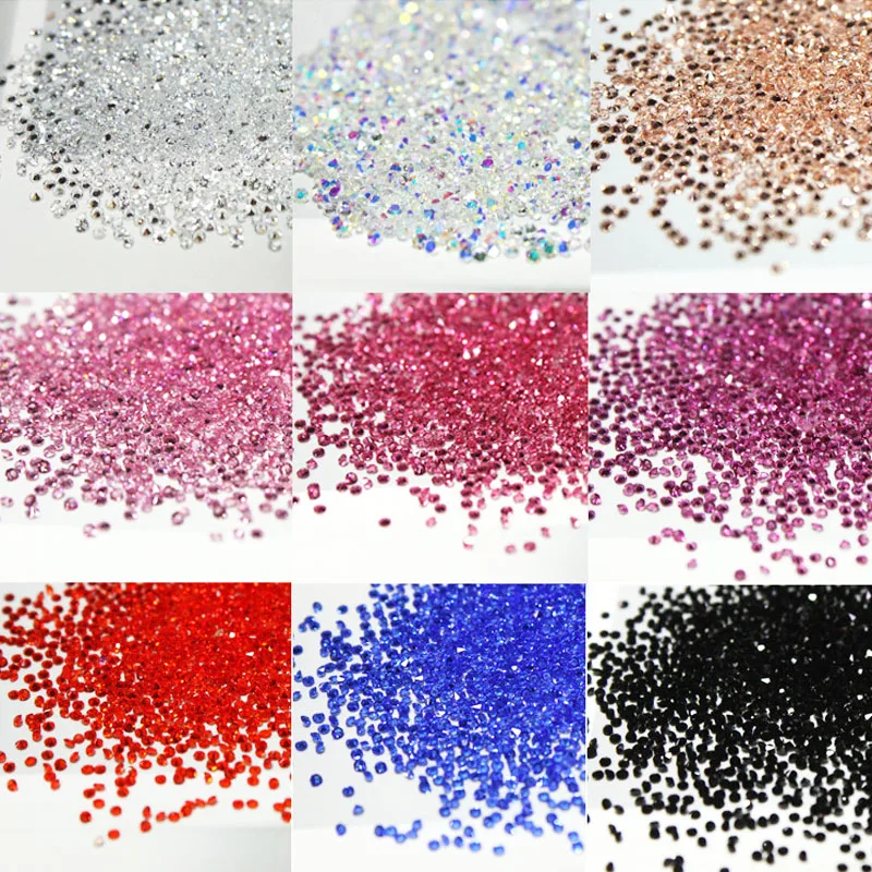 

1.2mm 1440Pcs/Bag Zircon Rhinestones Micro Rhinestones Mini Nail Art Rhinestones Nail Decorations