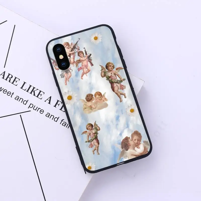 

Renaissance retro angel Phone Case for iPhone 11 12 pro XS MAX 8 7 6 6S Plus X 5S SE 2020 XR