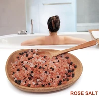 1pack himalayan crystal rose salt bath powder cleaning salt for men and women body dead skin removal exfoliation bathing salt