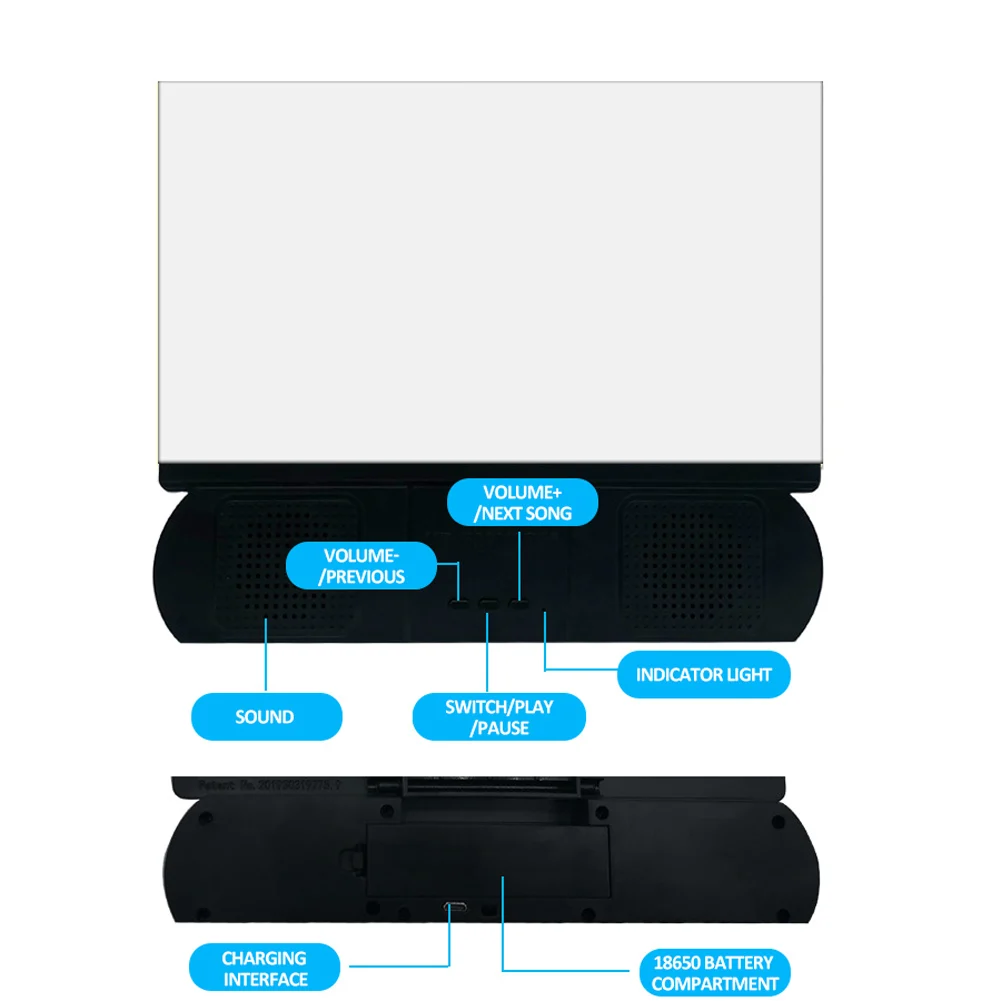 Увеличитель для экрана телефона 12 дюймов 3D HD экран Bluetooth динамик усилитель ABS