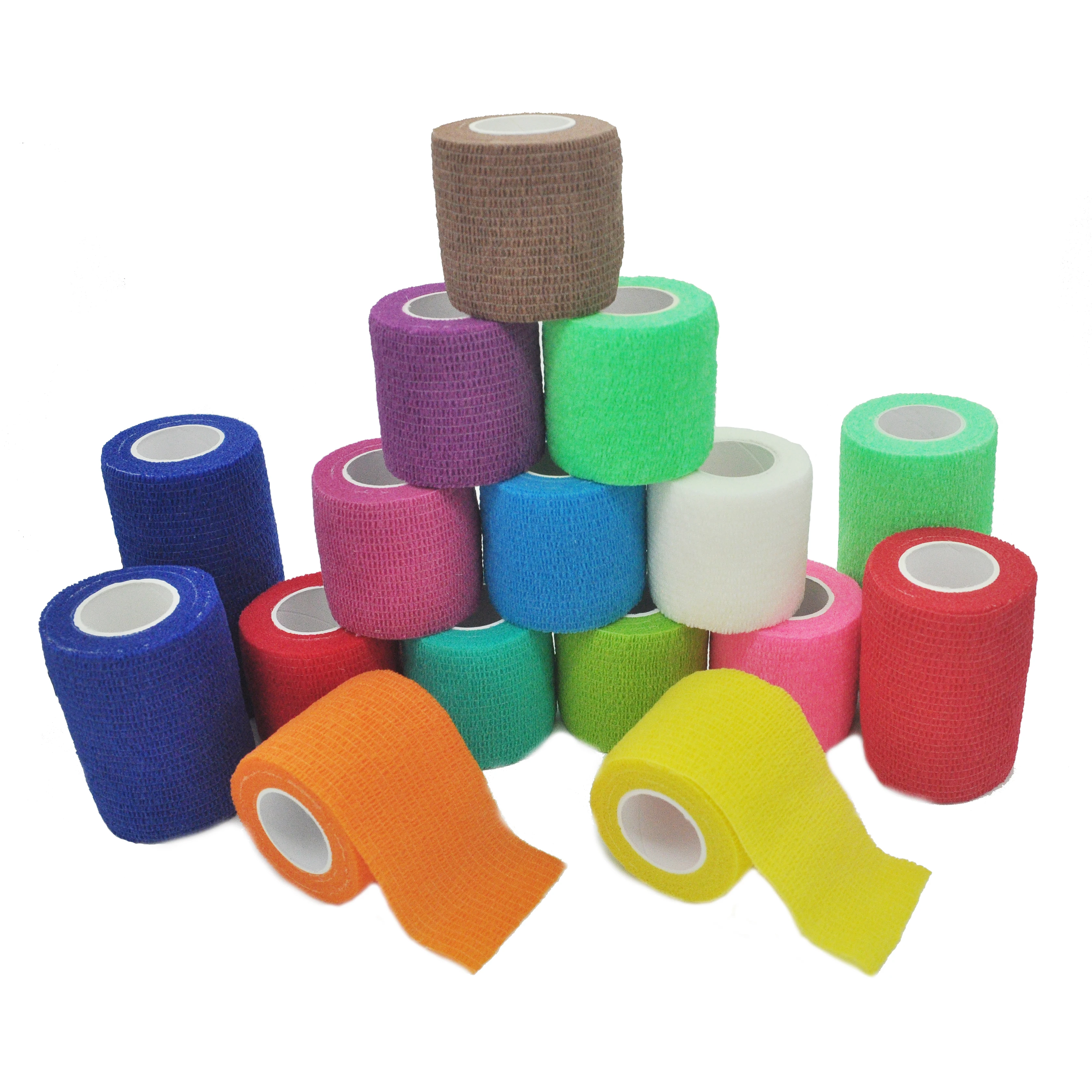 18 Colors Colorful Athletic Wrap Tape Self Adhesive Elastic Bandage Elastoplast Sports Protector Knee Finger Ankle Palm Shoulder | Спорт и