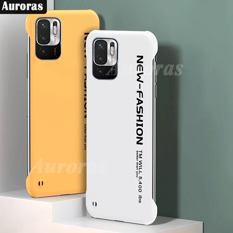 Чехол Auroras для Redmi Note 10 4G 10S безрамочный противоударный чехол с текстом и жесткой