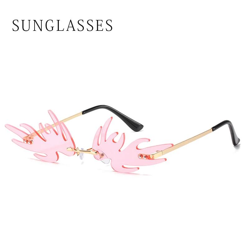 

Frameless Cut Edge Cool Exaggerated Sunglasses Personality Colorful Party Funny Sunglasses Gafas De Sol Recortadas