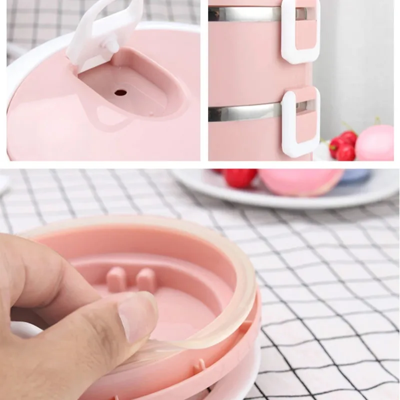 0.7-2.8L Food Thermos Box Thermal Stainless Steel Bento Lunch Container Storage Portable Picnic For Soup |