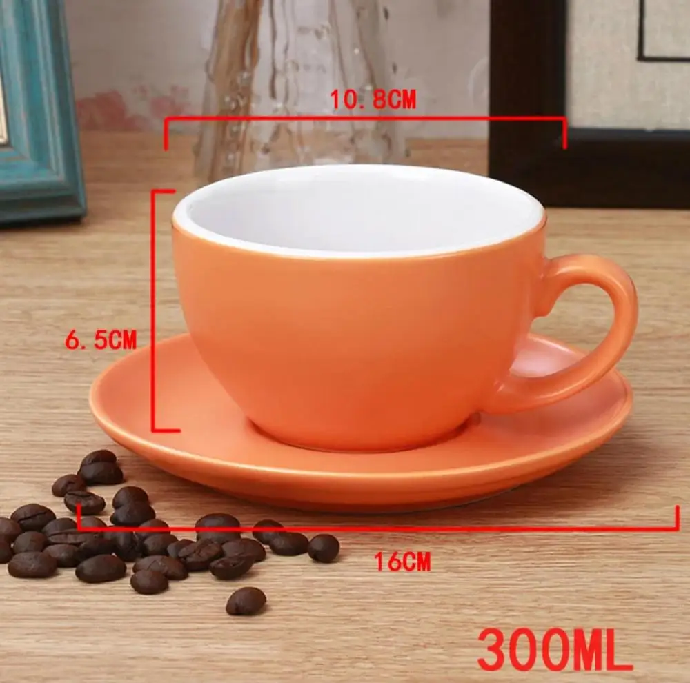 06 300ml Костяной фарфор кофейная чашка и блюдце красная чайная чашка и блюдце английский послеобеденный чайный костюм кофейный набор Прямая поставка - Цвет: 06 300ml