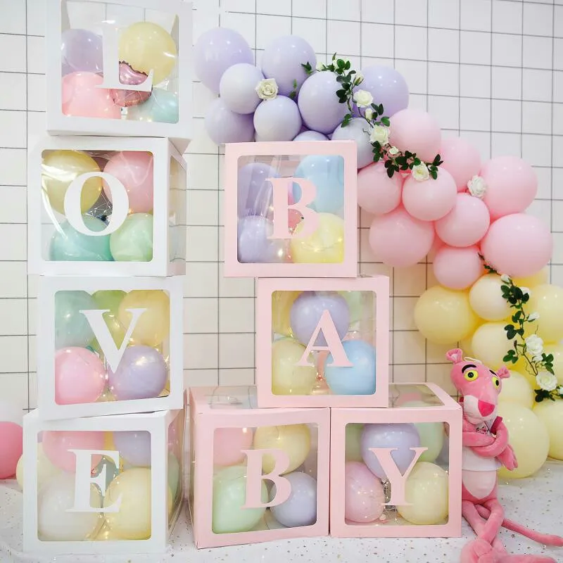 Baby Shower прозрачный ящик Свадебный декор детские подарки для мальчиков девочек