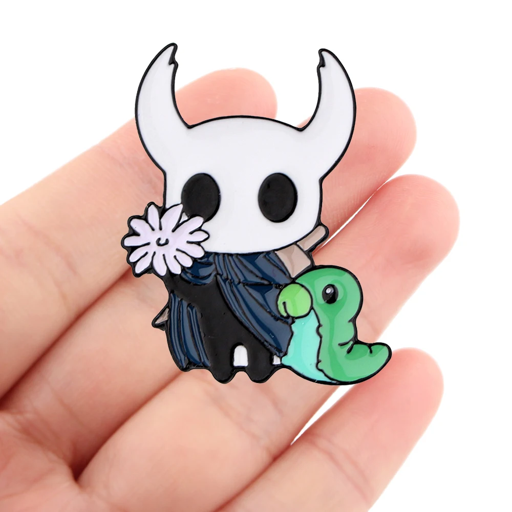 

DZ1947 Game Hollow Knight Enamel Pins Brooches Woman Men Backpack Bags Badge Fashion Lapel Jewelry Kids Friends Birthday Gifts