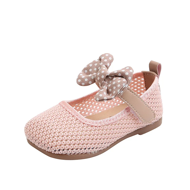

Kids Sandals Fashion Breathable Mesh Shoes Hollow Bow Princess Spring Summer Shoe for Children'S Sports Shoes for Girls