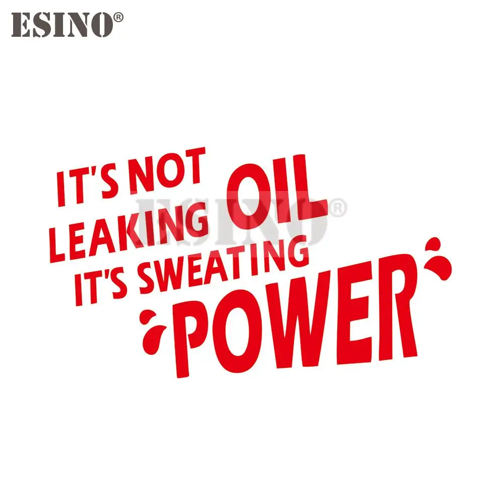 Автомобильный Стайлинг, забавная наклейка, не протекает масло, это потоотделяющая пудра, креативная 3D резьба из ПВХ, наклейка на весь корпус