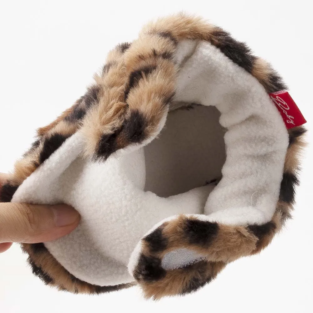 Зимние теплые флисовые ботинки для новорожденных обувь девочек и мальчиков