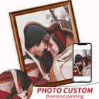 GATYZTORY фото на заказ алмазная живопись портрет Стразы полный квадратКруглый Diy Алмазная мозаика вышивка подарок домашний декор