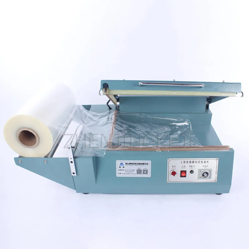 

Semi-automatic L Type Shrink Film Sealing And Cutting Machine 220V/6.5KW Hand Press POF/PVC Film Laminator Packaging Equipment