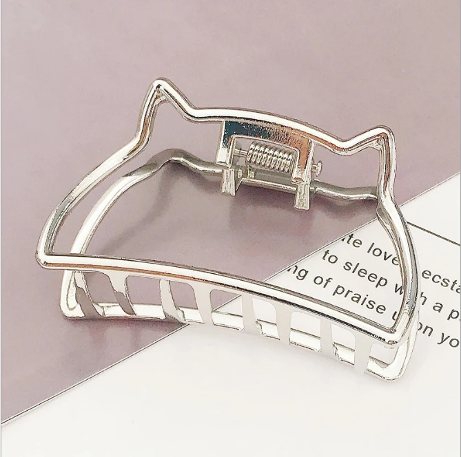 

1Pc Metal Hair Claws Clip Women Girl Simple Fashion Geometric Crab Barrette Hairpin Ponytail Hairgrips Hair Accessories Headwear