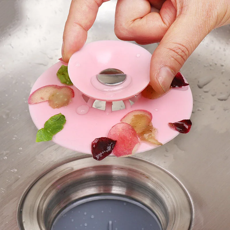 Сетчатый фильтр для раковины слива Ловец волос дуршлаг пресс анти-verstop ванная