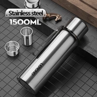high end stainless steel thermos cup tea infuser coffee mug portable vacuum flask business trip water bottle bullet flask gift