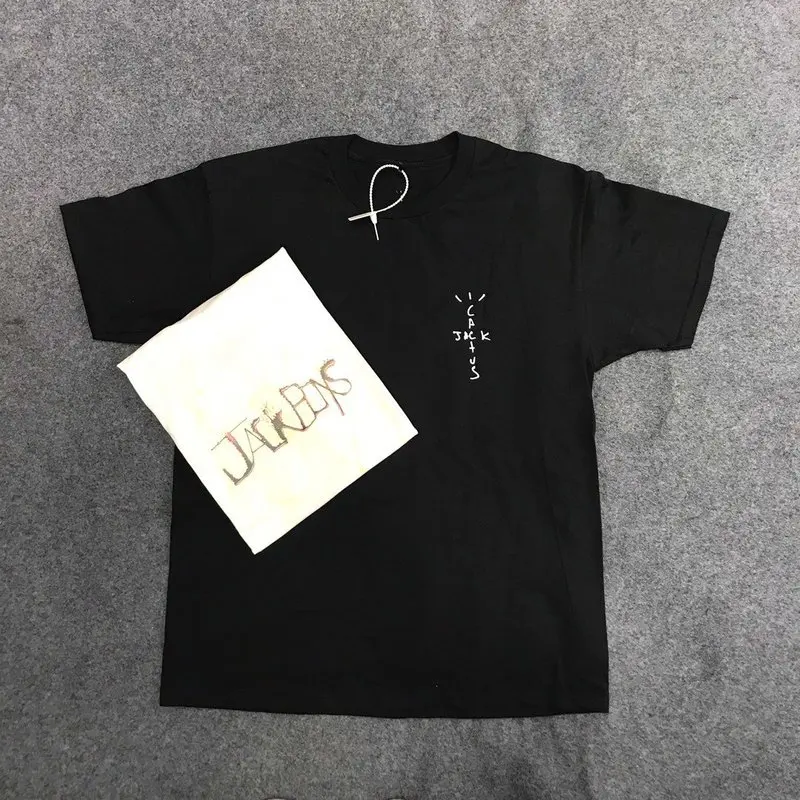 

New Travis Scott T-shirt Cactus Jack Boys Cracked Tee Men Women ASTROWORLD Top Tees 1:1 High-Quality ASTROWORLD T-shirt