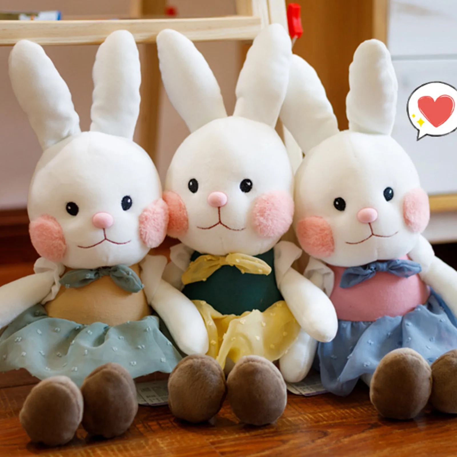 

Kawaii Plush Stuffed Rabbit Toy Easter Scarf Cute Cute Bunny For Kids Holiday Gifts For Kids Adults Birthday Gift Home Decoratio