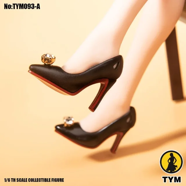 

Hot sell 1:6 Female Trendy diamond high heels TYM094/TYM093 platform High Heels empty fit 12'' female figure body