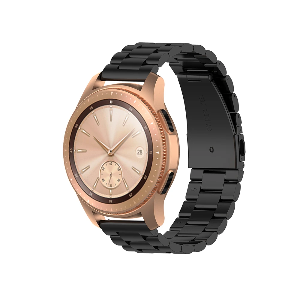 Фото Металлический ремешок для ремешка часов samsung Galaxy Watch R815 Active R500 Garmin Vivoactive3 Huami из Металлический ремешок для ремешка часов samsung Galaxy Watch R815 Active R500 Garmin Vivoactive3 Huami из