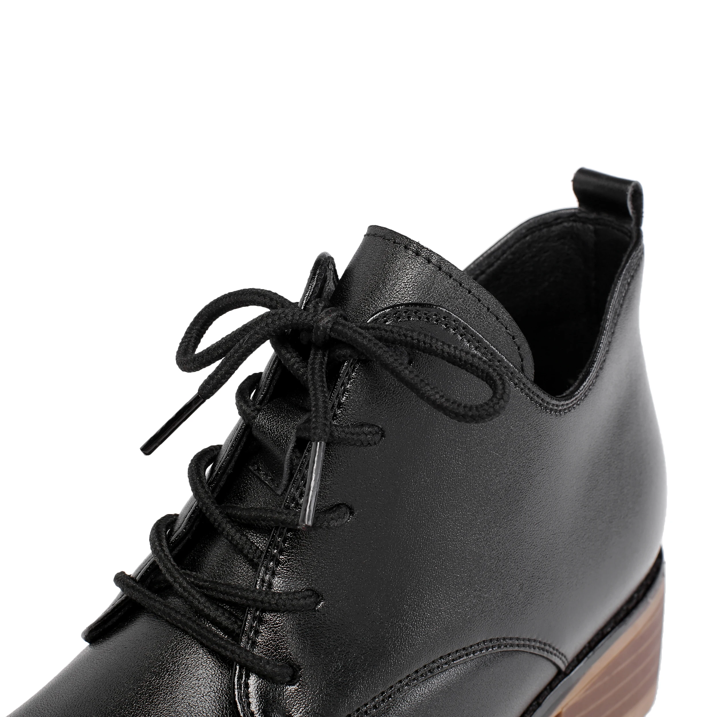 

MORAZORA 2020 Newest women ankle boots genuine leather wool winter snow boots lace up round toe low heel dress shoes woman