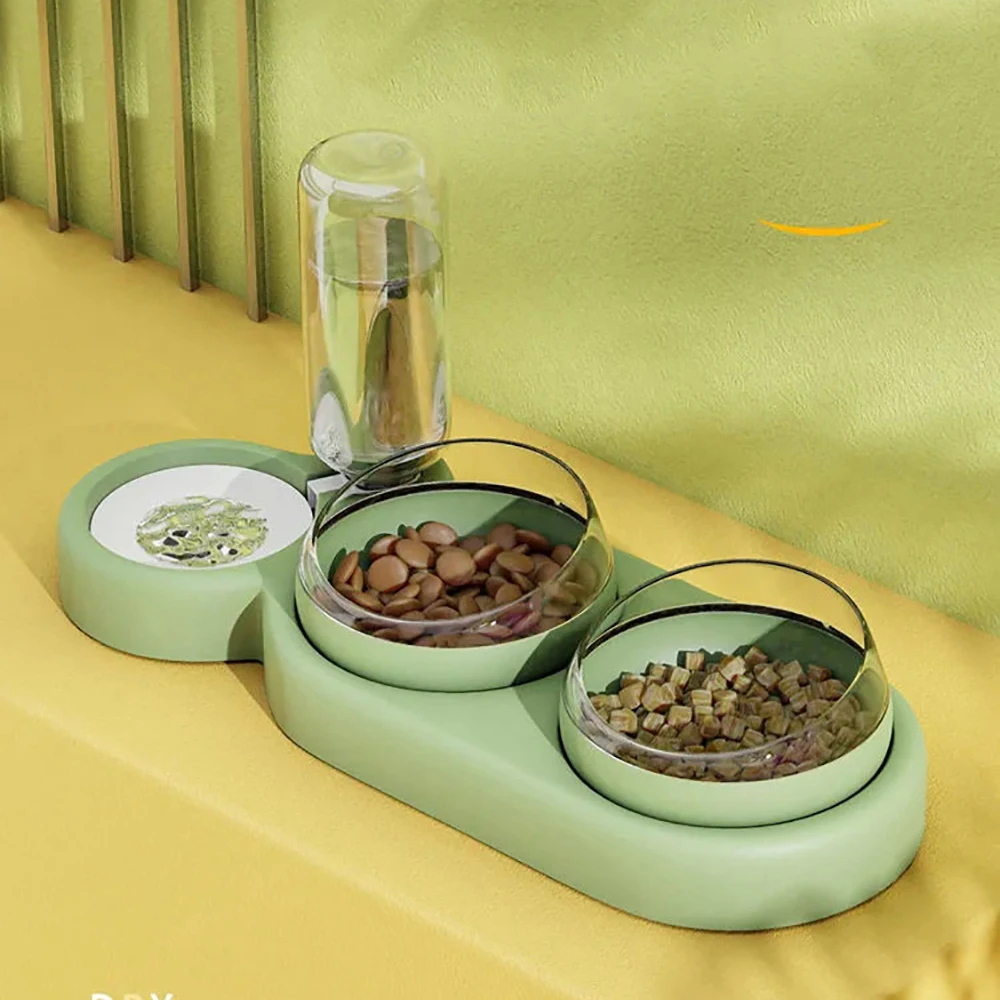 

Двойные миски для собак и кошек, раздатчик воды, раздвижная подъемная фотомиска для кошек, бутылка для воды 500 мл