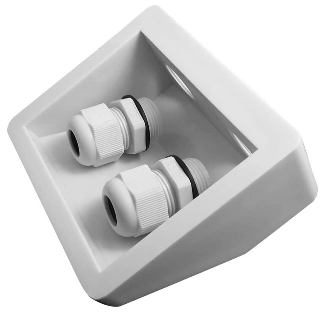 

Roof Cable Entry Gland Solar Panels Double Cable Gland Box Waterproof White