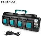 Зарядное устройство для литий-ионных аккумуляторов MAKITA, 14,4 В, 18 В постоянного тока, 18rf, BL1430, BL1820, BL1830, BL1850