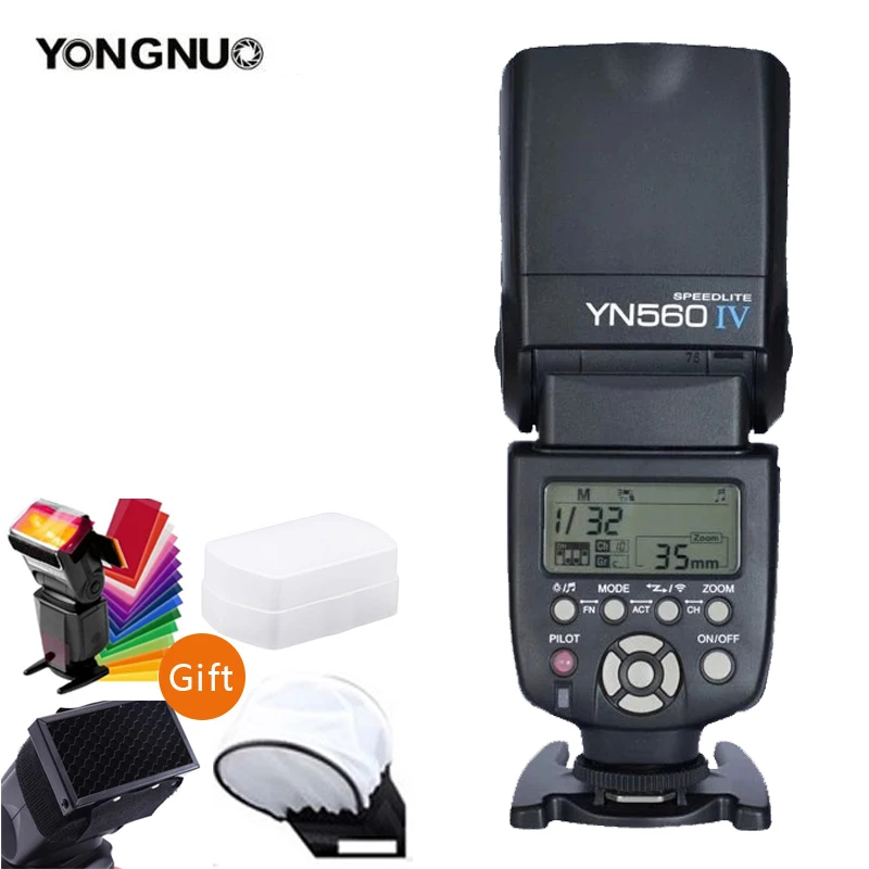 YONGNUO YN560IV YN560-IV YN560 IV Беспроводная вспышка Speedlite YN560-TX II триггер для Canon Nikon Olympus Pentax Fuji камера - Цвет: 560 IV