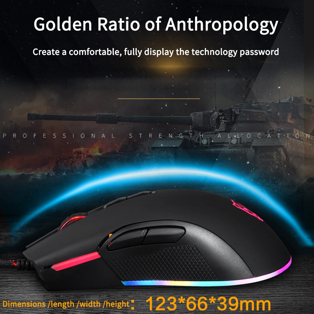 

V70 Cable Game Dedicated Mouse Mechanical Demon Computer Esports Jedi Survival No Automatic Gun No Rear Seat RGB Macro