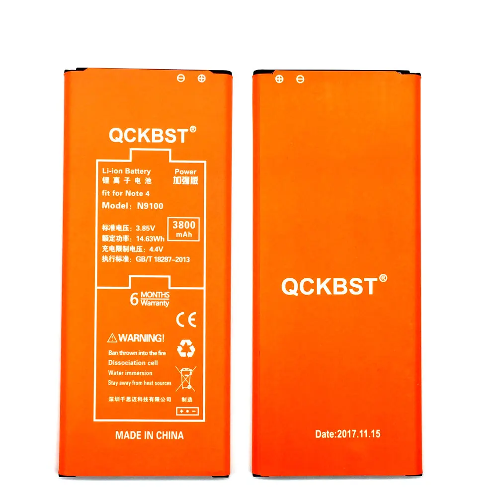 Новый аккумулятор 3800 мАч для телефона Samsung Galaxy Note 4 N910F N910C N910U N910V N910T N910H N910A N910X N910P