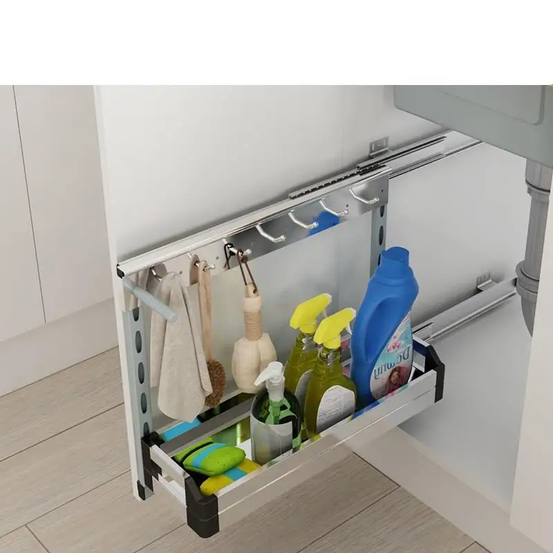 Rangement кухни Cucina Organizador Cocina Нержавеющая сталь Cozinha Органайзер Кухня шкаф Cestas Para Organizar корзина