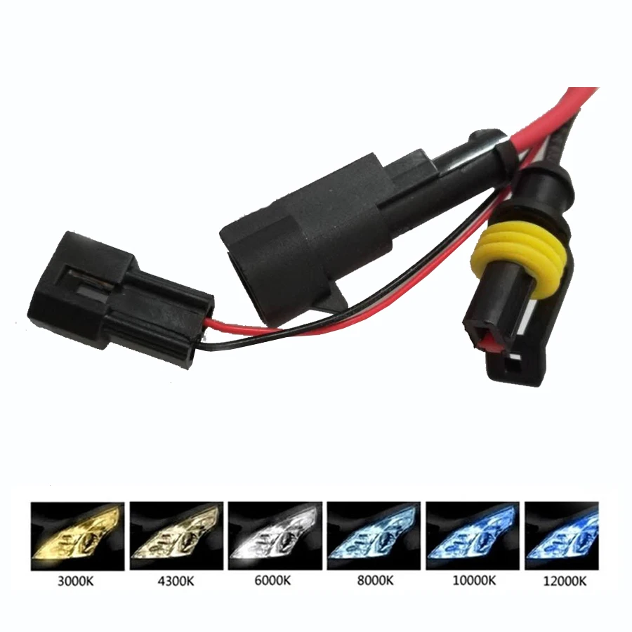 35 Вт 55 HID Биксеноновая лампа высокой яркости ближнего/дальнего света 4300K 5000K 6000K 8000K