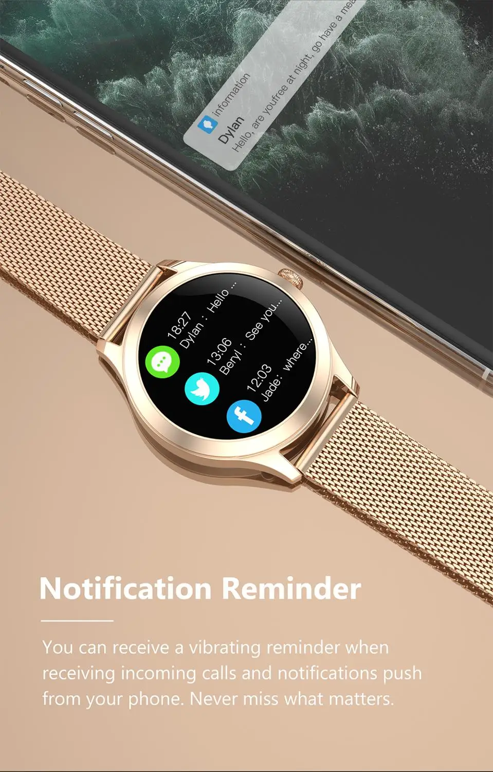 2021 sanlepus stylish womens smart watch luxury waterproof wristwatch stainless steel girls smartwatch for android ios sw10pro free global shipping