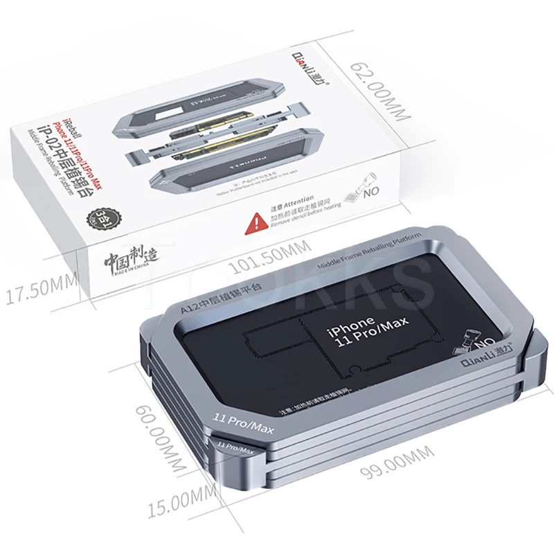 

QIANLI ip-01 ip-02 middle frame reballing platform for iPhone X-iPhone 11 Pro Max Middle Layer Motherboard Soldering