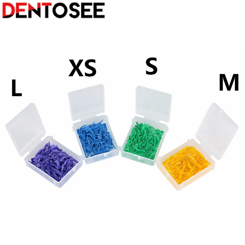 Одноразовый стоматологический клин из пластика с отверстием все 4 размера