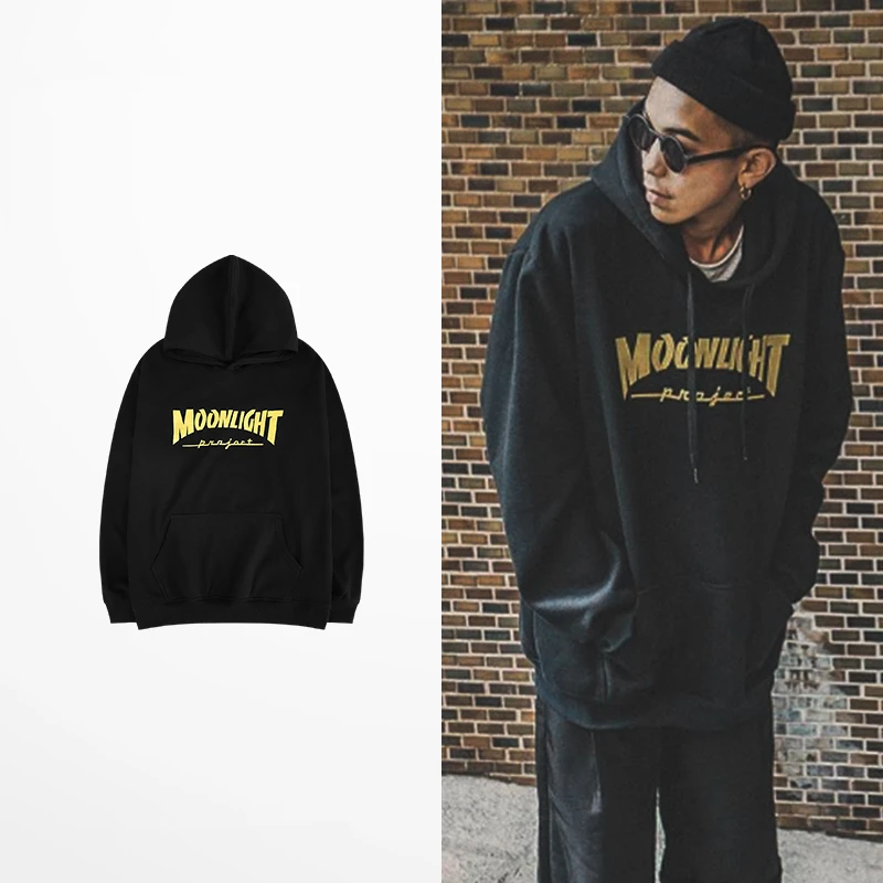 

Худи свободного кроя из 2020 Новый флиса в стиле «хип-хоп» с длинным рукавом Harajuku с принтом букв повседневные свободные Японская уличная одеж...