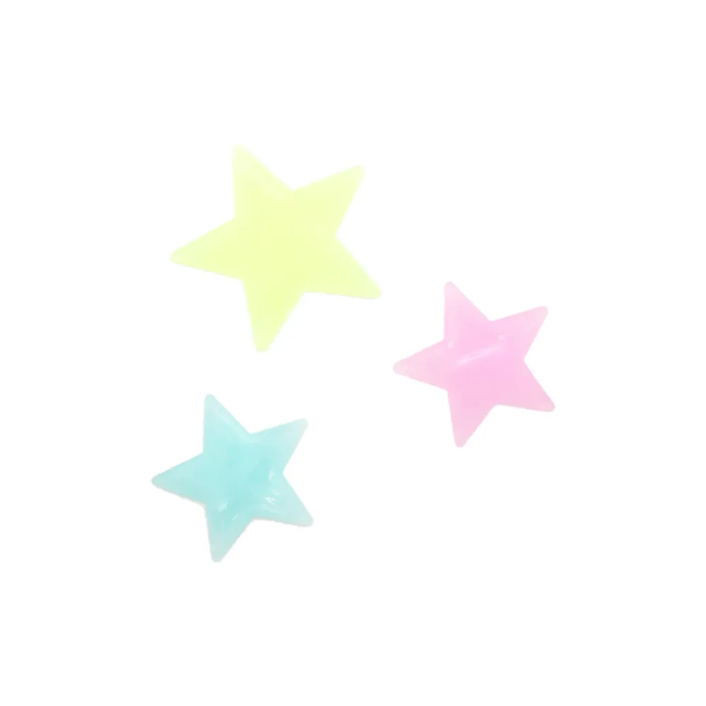 50 шт. 3D звезды Спальня флуоресцентный светится в темноте светящиеся наклейки для