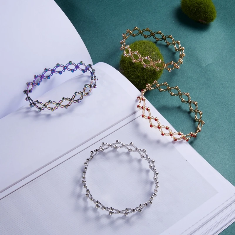 

2 In 1 Magic Retractable Ring Bracelet Stretchable Twist Folding Ring Jewelry M7DD