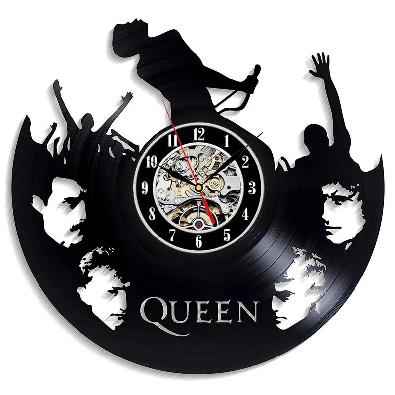 Настенные часы Queen Rock Band с музыкальной темой классические светодиодный виниловая