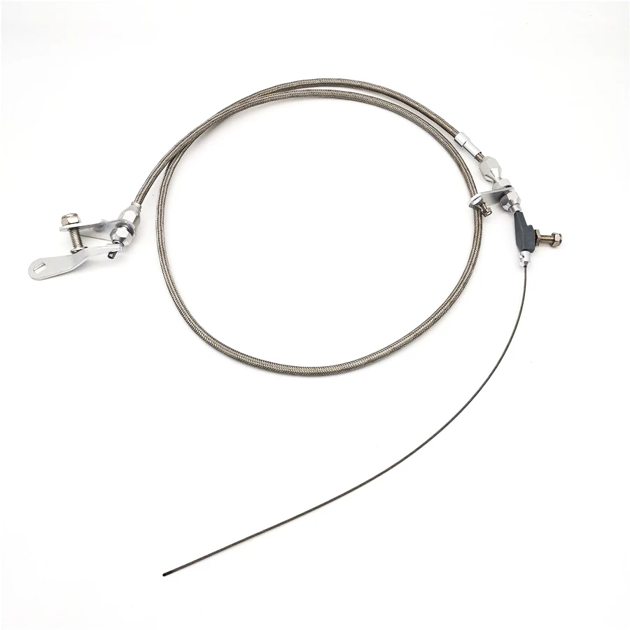 

Transmission Detent Cable Stainless Braided Kick Down Cable for Ford C4 C-4