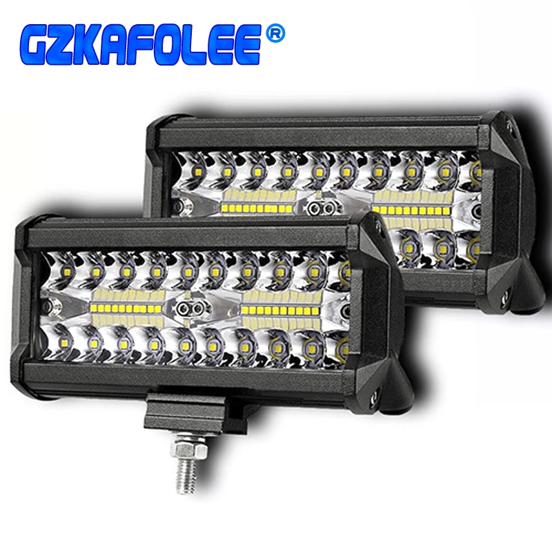 Gzkafolee 2/1 шт. автомобиля led 72 Вт 6000K светодиодный рабочий светильник Бар offroad 12V 24V для