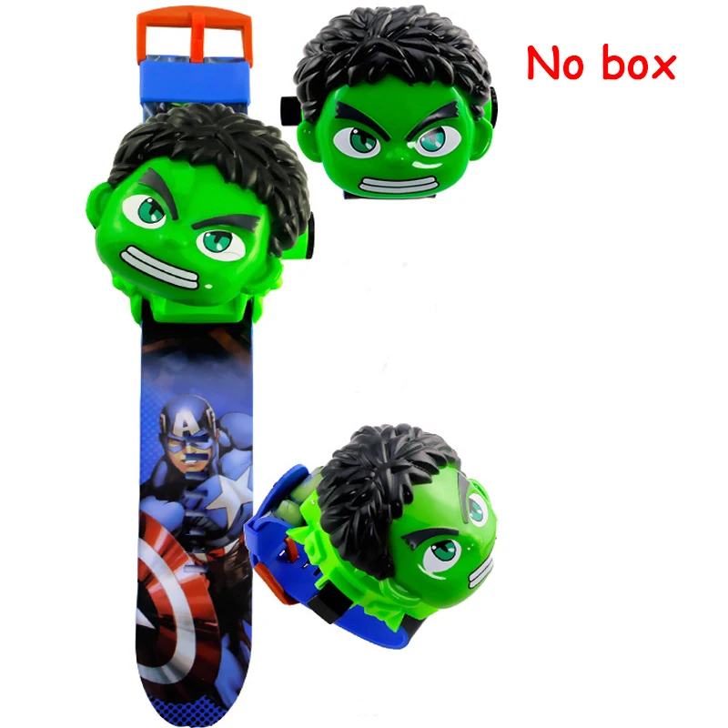 Hulk tx no box Волшебные проекционные часы, игрушки для детей, электронные гаджеты, Мстители, супергерои, Железный человек, капитан, Бэтмен, подарок для мальчиков и девочек - Цвет: Hulk tx no box