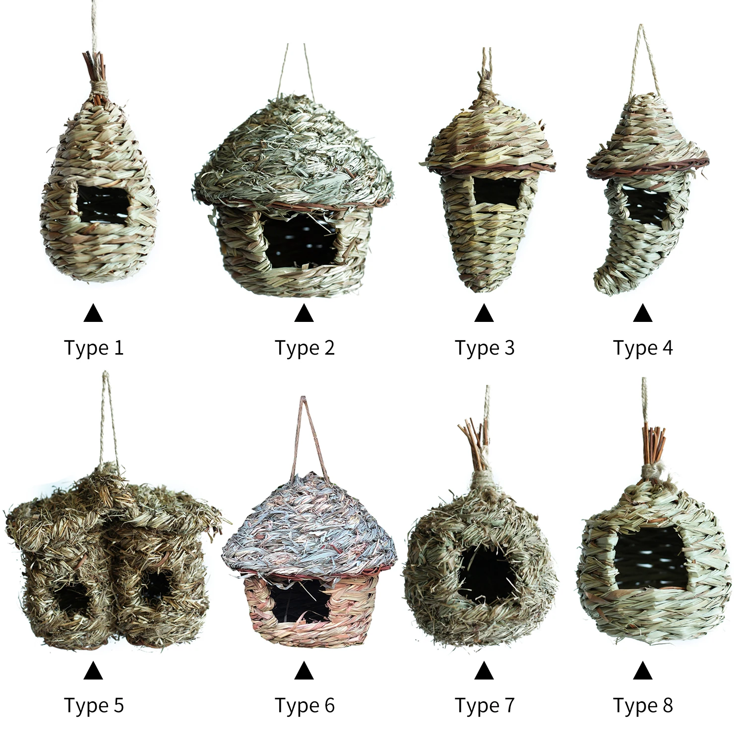 Трава птичье гнездо домик для попугаев хомяк маленькая клетка животных