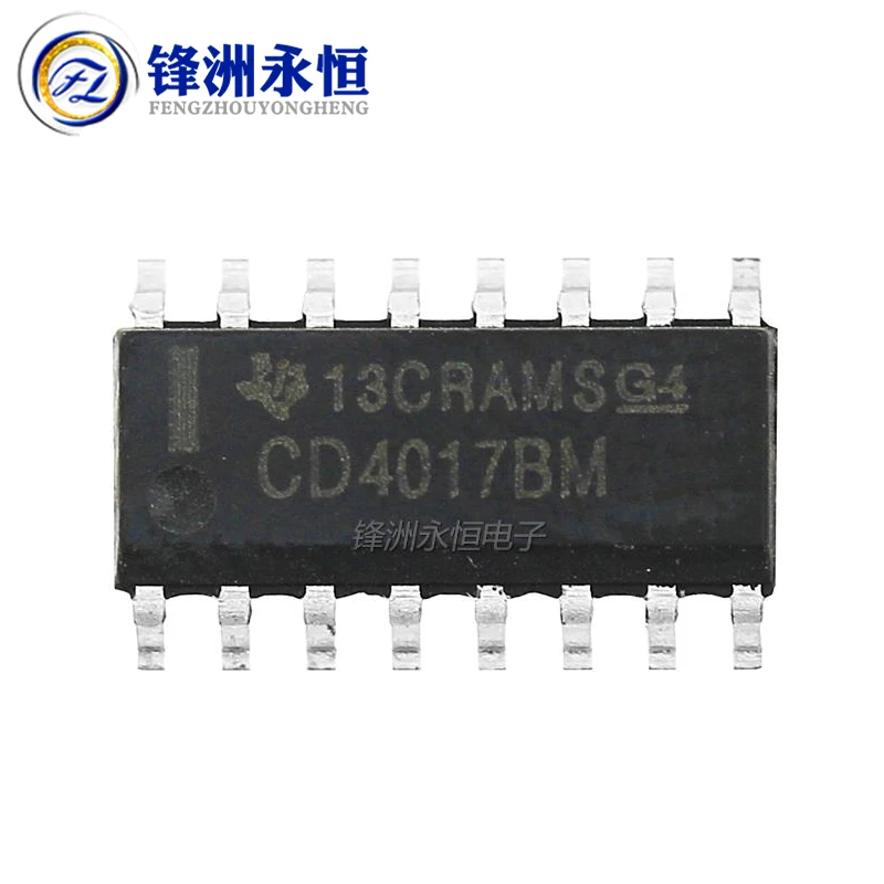Новый и оригинальный чипсет IC CD4017BM SOP16 CD4017B CD4017 4017 SOP-16 SMD, 10 шт.
